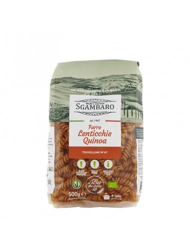 Trivelline di Farro con Lenticchie e Quinoa