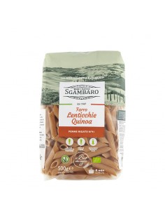 Penne Rigate di Farro con Lenticchie e Quinoa